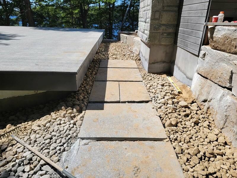 Stone Stairs Configuration In Port Carling