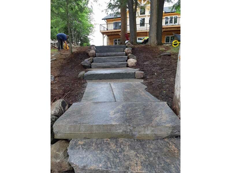 Local Stone Landscaping Contractors Muskoka