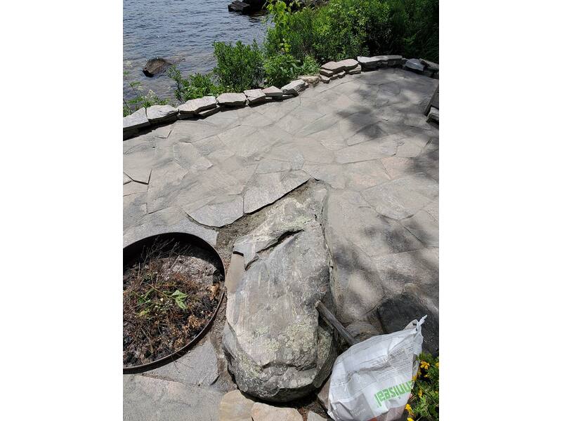 Professional Stone Firepit Configuration Port Carling