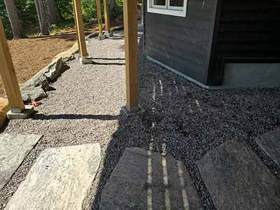 Ontario Cottage Country Stonescape Hardscape Project