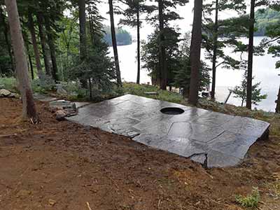 Ontario Cottage Country Stonescape Hardscape Project